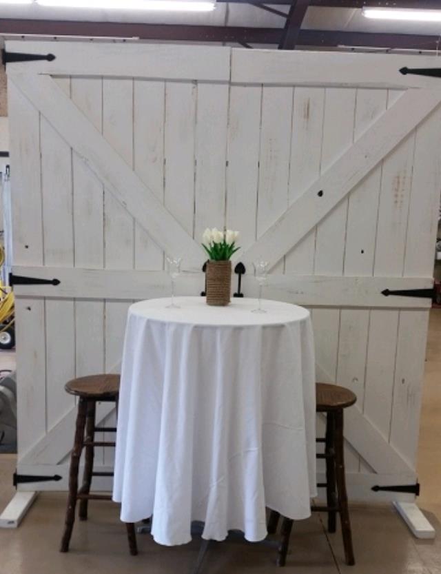 Rental store for BACK DROP,BARN DOOR  WHITE in Eunice LA